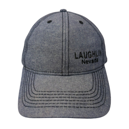 Laughlin Nevada Strapback Hat Blue One Size Adjustable Embroidered