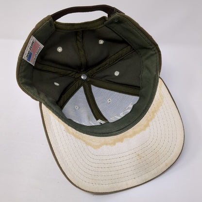 Top Flite Baseball Cap Brown One Size Adjustable Embroidered Vented Holes