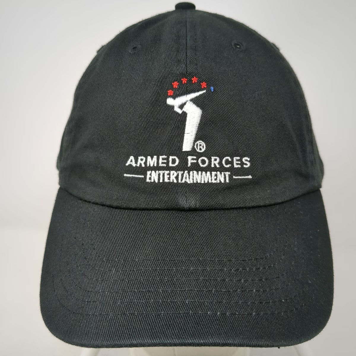 Armed Forces Entertainment Black Baseball Cap One Size Adjustable Slideback Hat