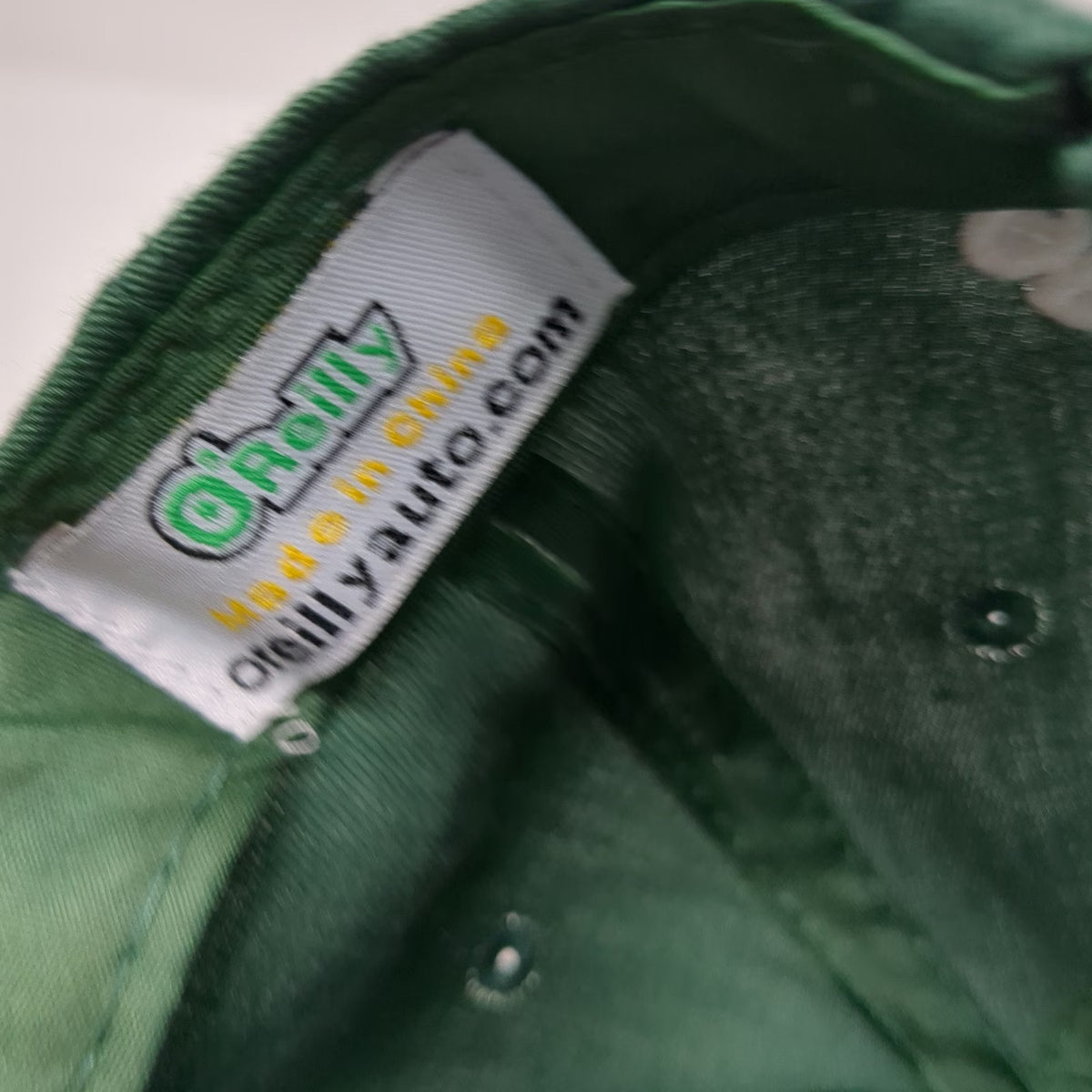 O'Reilly Auto Parts Green Baseball Cap One Size Hat Strapback Sandwich Bill
