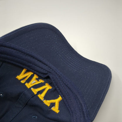 Navy Slideback Hat Blue One Size Embroidered 6 Panel Armed Forces Gear