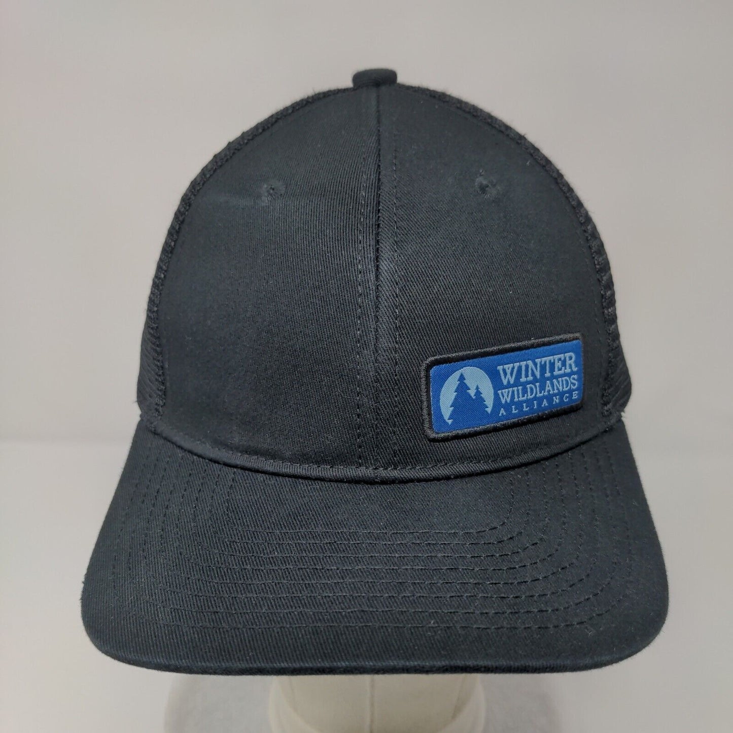Winter Wildlands Alliance Snapback Trucker Hat Black OSFM Mesh Back