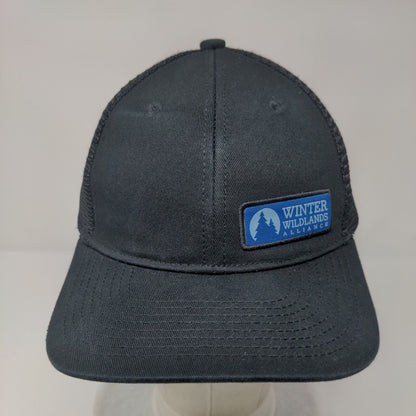 Winter Wildlands Alliance Snapback Trucker Hat Black OSFM Mesh Back