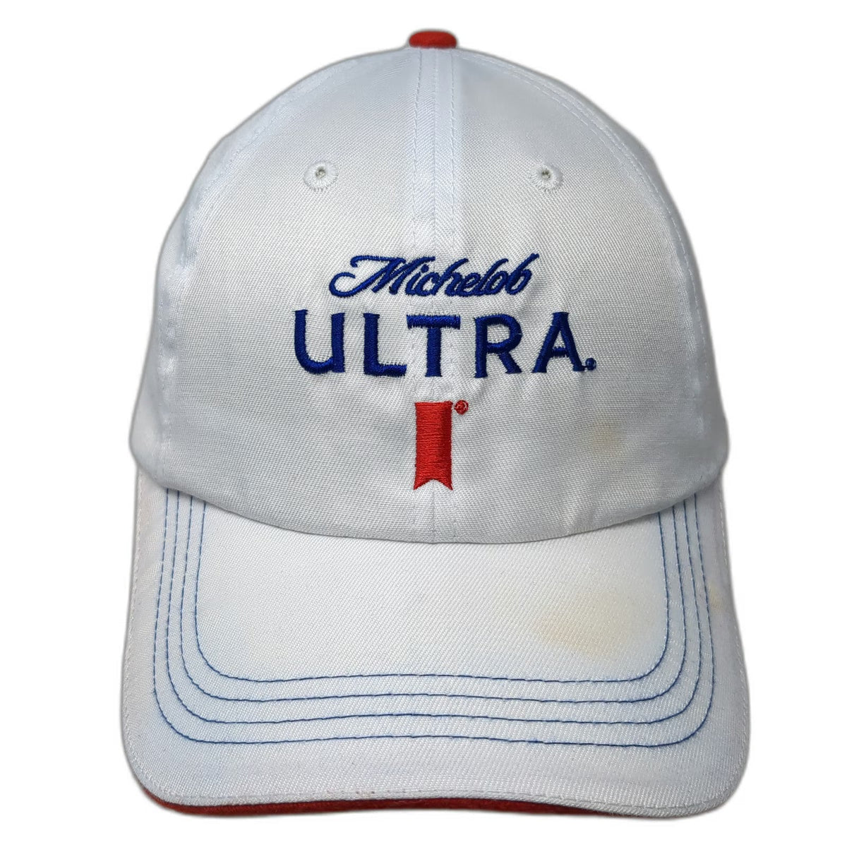 Michelob Ultra Baseball Cap White One Size Beer Logo Embroidery Slideback Hat
