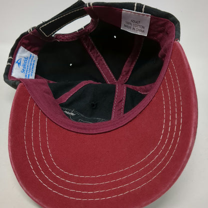 SeaWorld Baseball Cap Black One Size American Flag Orca Contrast Stitch Hat
