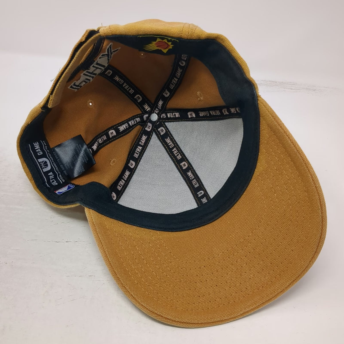 Phoenix Suns NBA Ultra Game Yellow One Size PHX Embroidered Strapback Cap Hat
