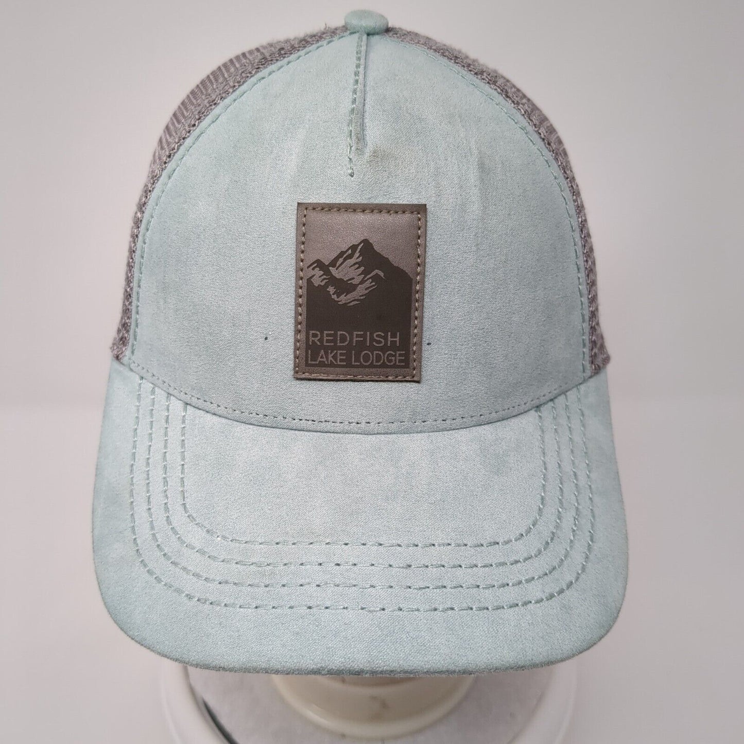 Red Fish Lake Lodge Snapback Trucker Hat Multi OS Adjustable Mesh Richardson