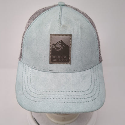 Red Fish Lake Lodge Snapback Trucker Hat Multi OS Adjustable Mesh Richardson