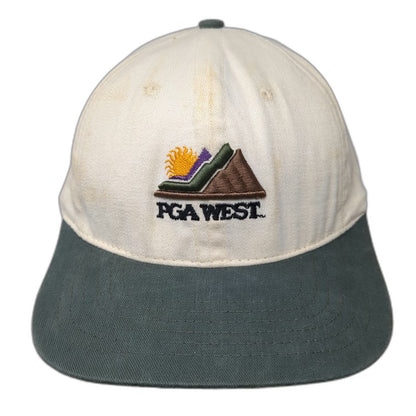 Legendary Headwear PGA West Golf Resort Baseball Cap White Green One Size Hat