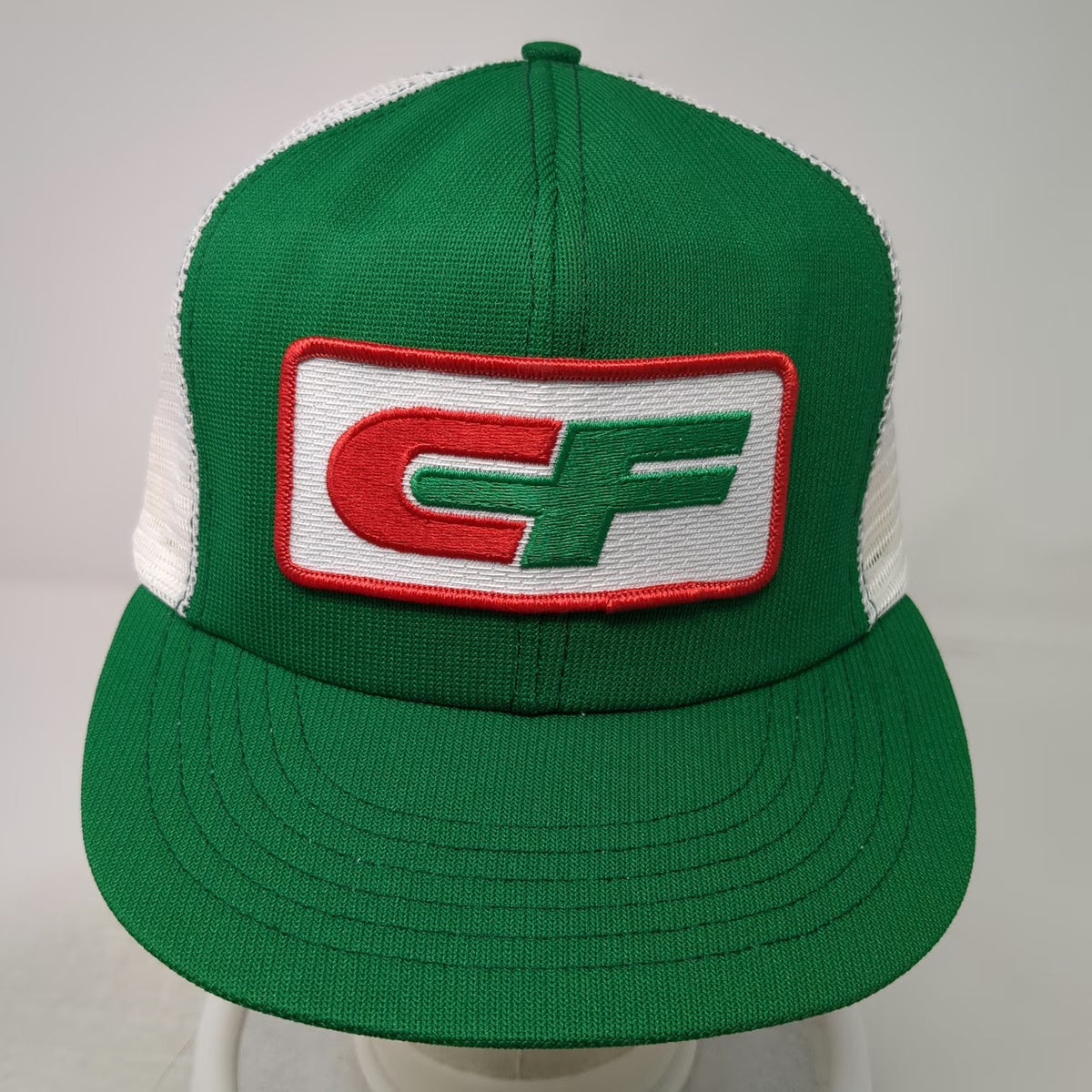 Consolidated Freightways CF Patch Trucker Hat Green One Size Mesh Snapback