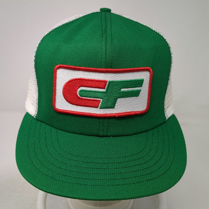 Consolidated Freightways CF Patch Trucker Hat Green One Size Mesh Snapback