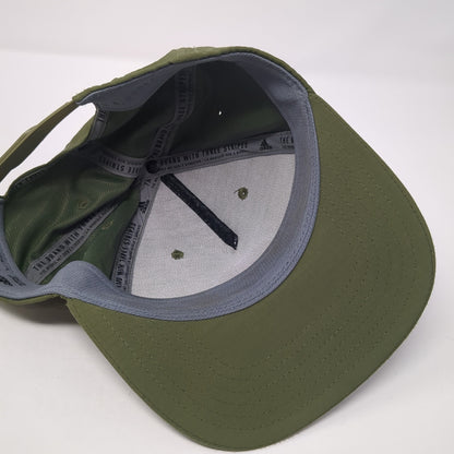 Adidas 3 Stripes Patch Snapback Hat Green One Size Adjustable Outdoor