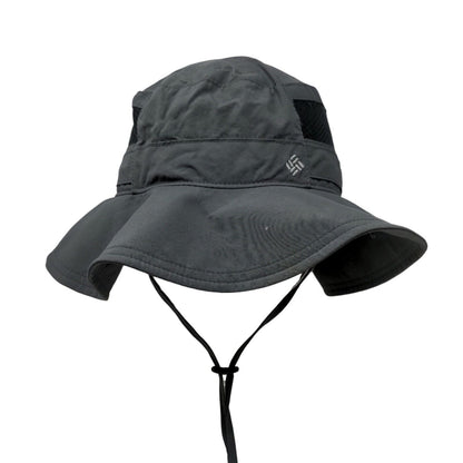 Columbia Fisherman Bucket Hat with String Gray One Size Breathable Mesh Hiking