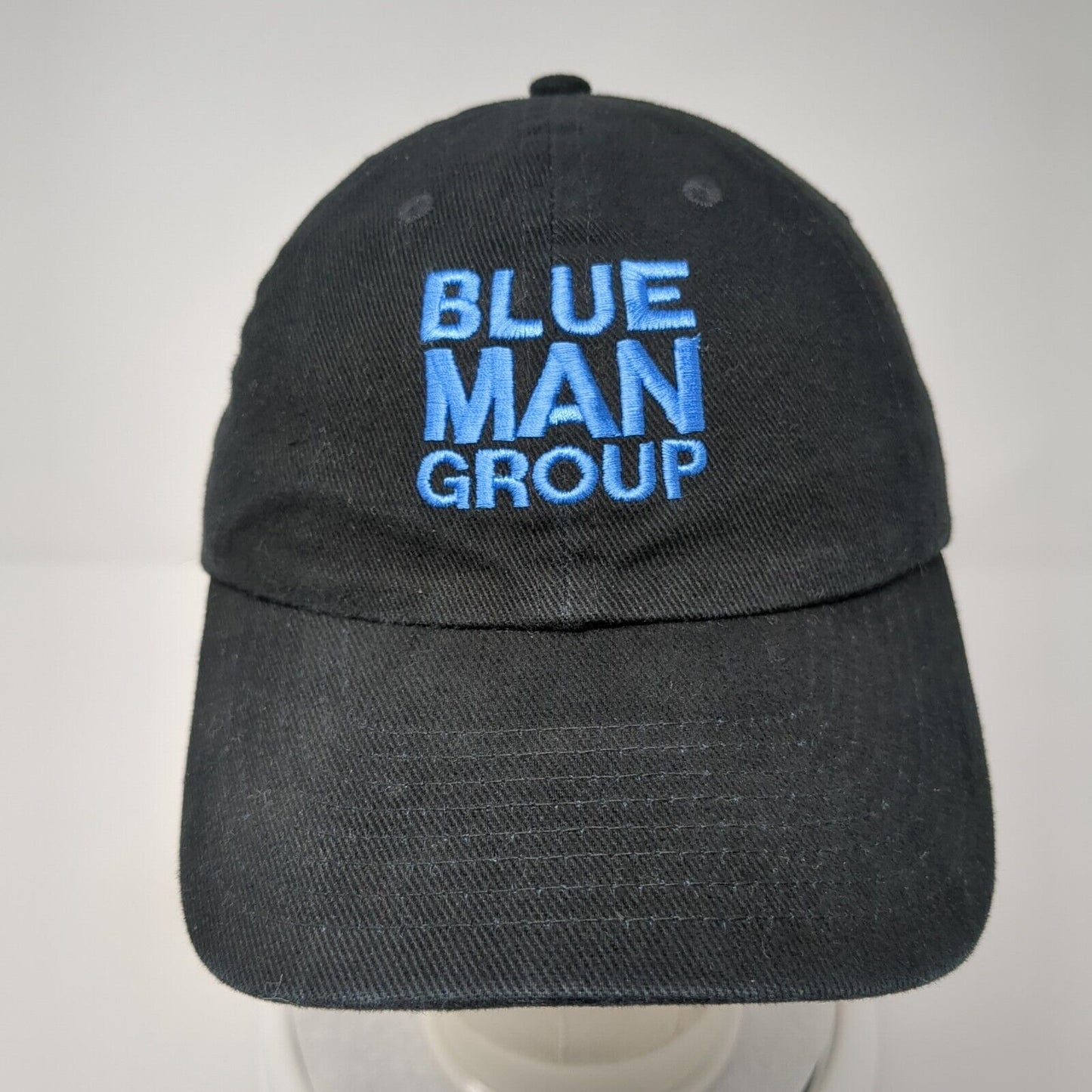 Blue Man Group Slideback Hat Black One Size Adjustable Embroidered