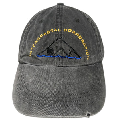 Anvil Baseball Cap Gray One Size Intercoastal Corporation Embroidered Cotton Hat