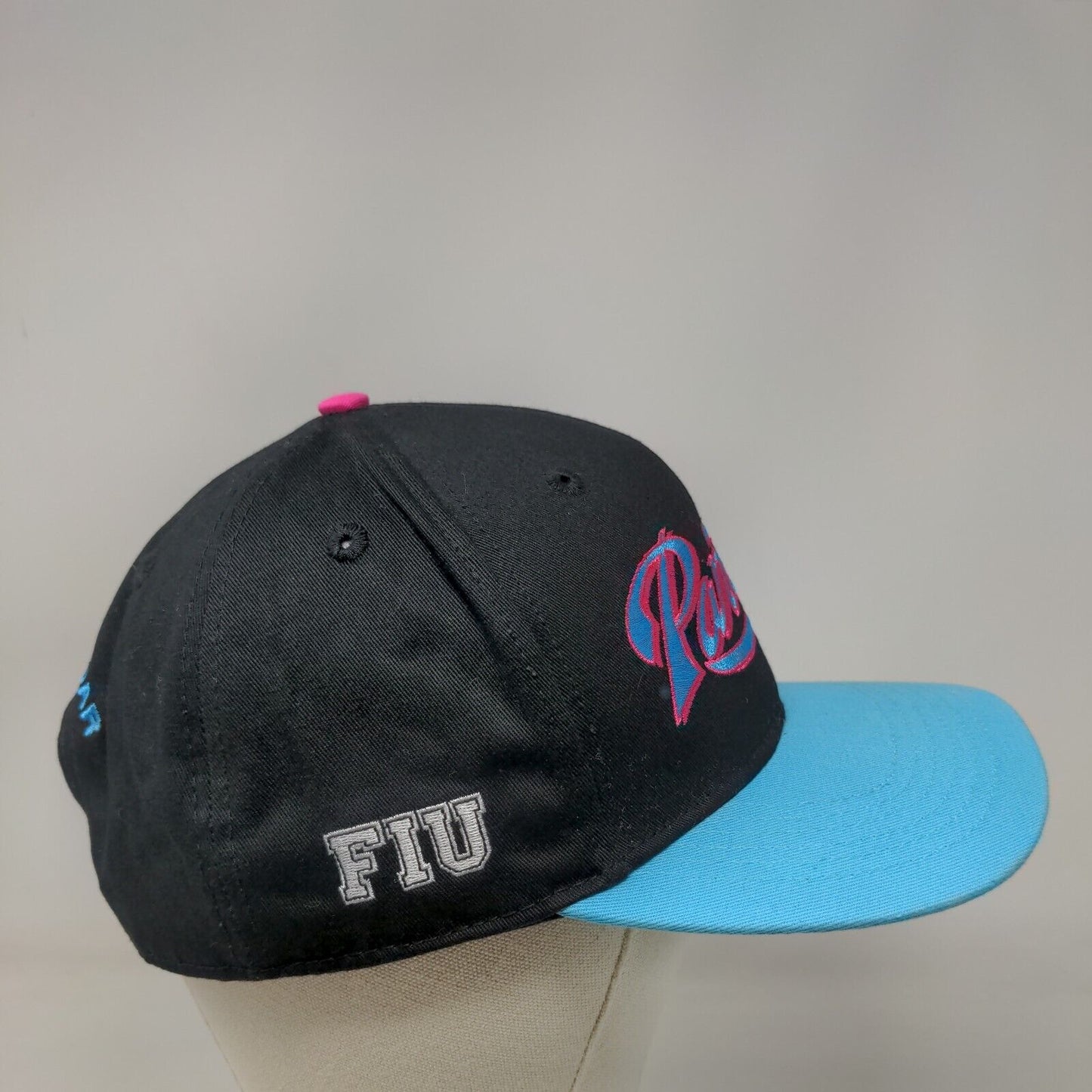 Panthers Snapback Hat Black Blue OSFA Embroidered Ready to Roar 100% Cotton