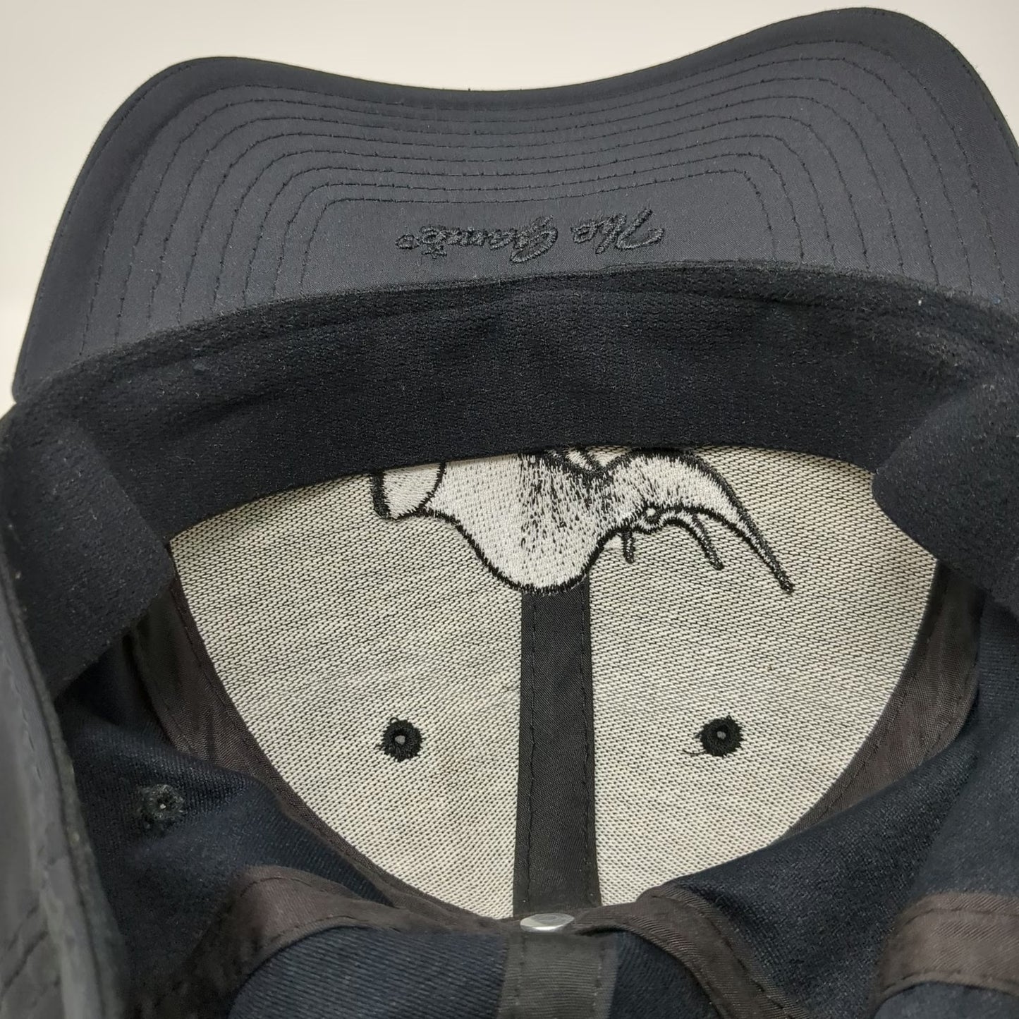 The Game Baseball Cap Black One Size Fitted Rhino Lounge 204 Jackson MS Hat 3D
