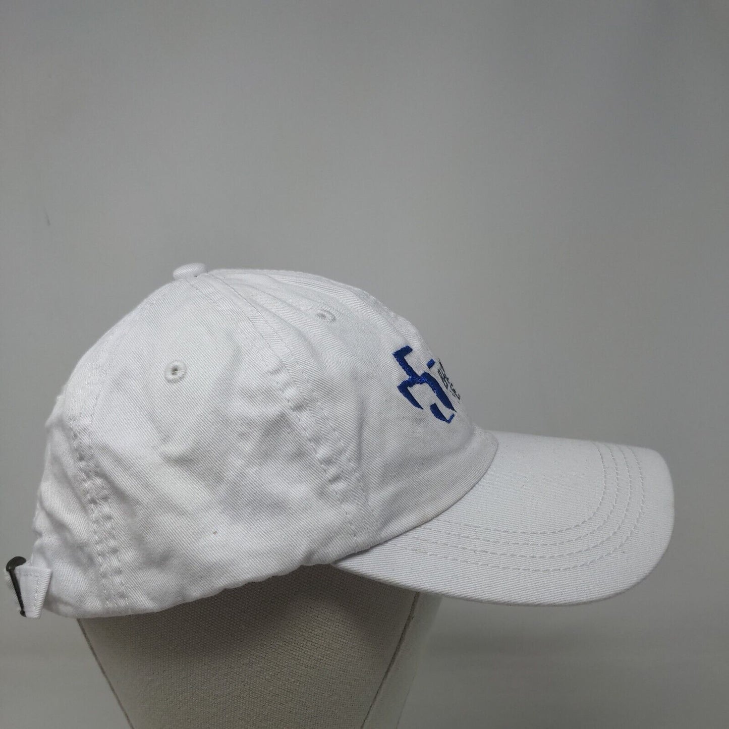 Baptist Health Slideback Hat White OSFA Embroidered Adjustable