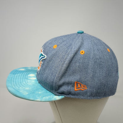 Miami Dolphins NFL New Era Snapback Hat Blue One Size Tie Dye Visor 9FIFTY 950