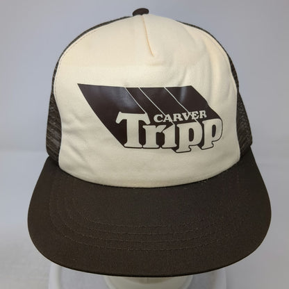 California Headwear Trucker Hat Brown One Size Mesh Back Snapback Foam Crown Hat