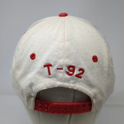 KC 5 Panel White Red OS Taz Firefighter Looney Tunes Snapback Hat Axe Vintage