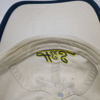 Baseball Cap Beige One Size H&S Denver Salt Lake Since 1970 Strapback Trim Hat