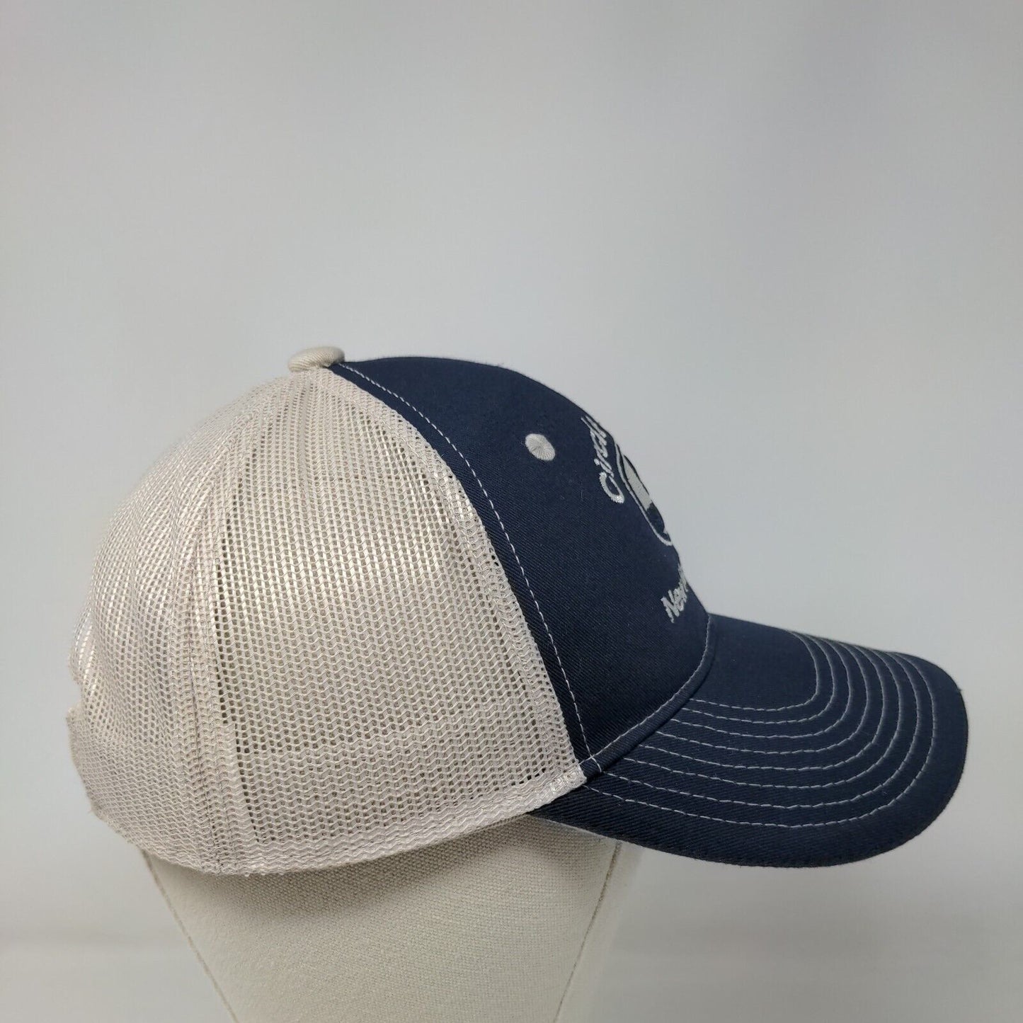 Circle S Inc. New Hebron MS Strapback Trucker Hat Blue Adult Mesh Back