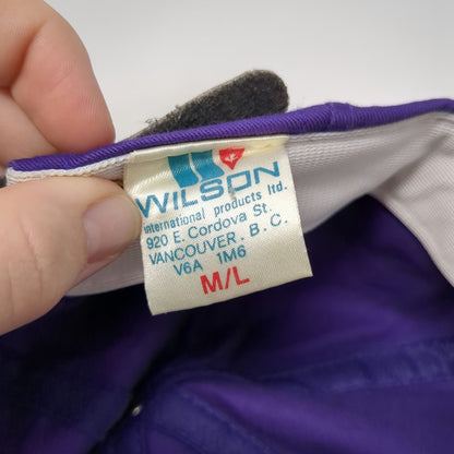 Wilson Purple Baseball Cap L Vancouver Canada Strapback Horse Rider Hat