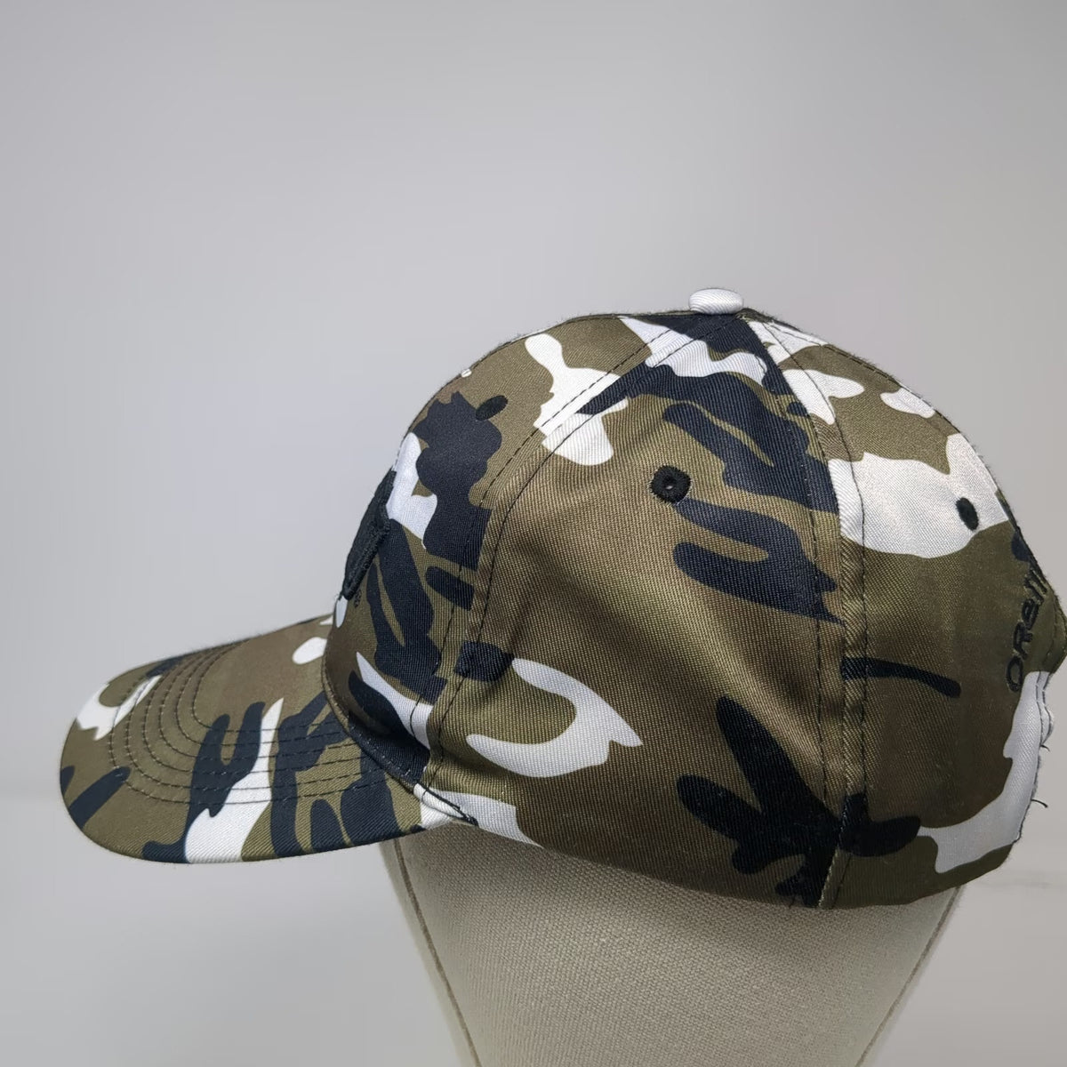 O'Reilly Auto Parts Baseball Cap Green One Size Camo Strapback Shamrock Hat