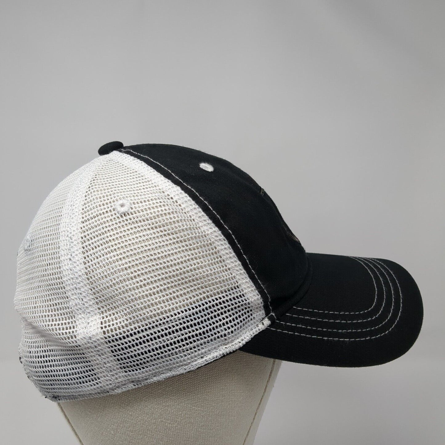 Jessie G Camo Anchor Snapback Trucker Hat Black One Size Mesh Back