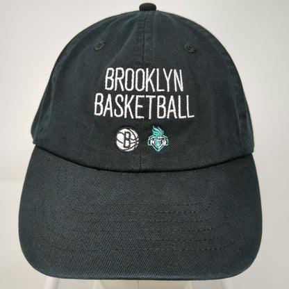 Brooklyn Basketball Nets Black One Size Adjustable Baseball Cap Strap Logo hat