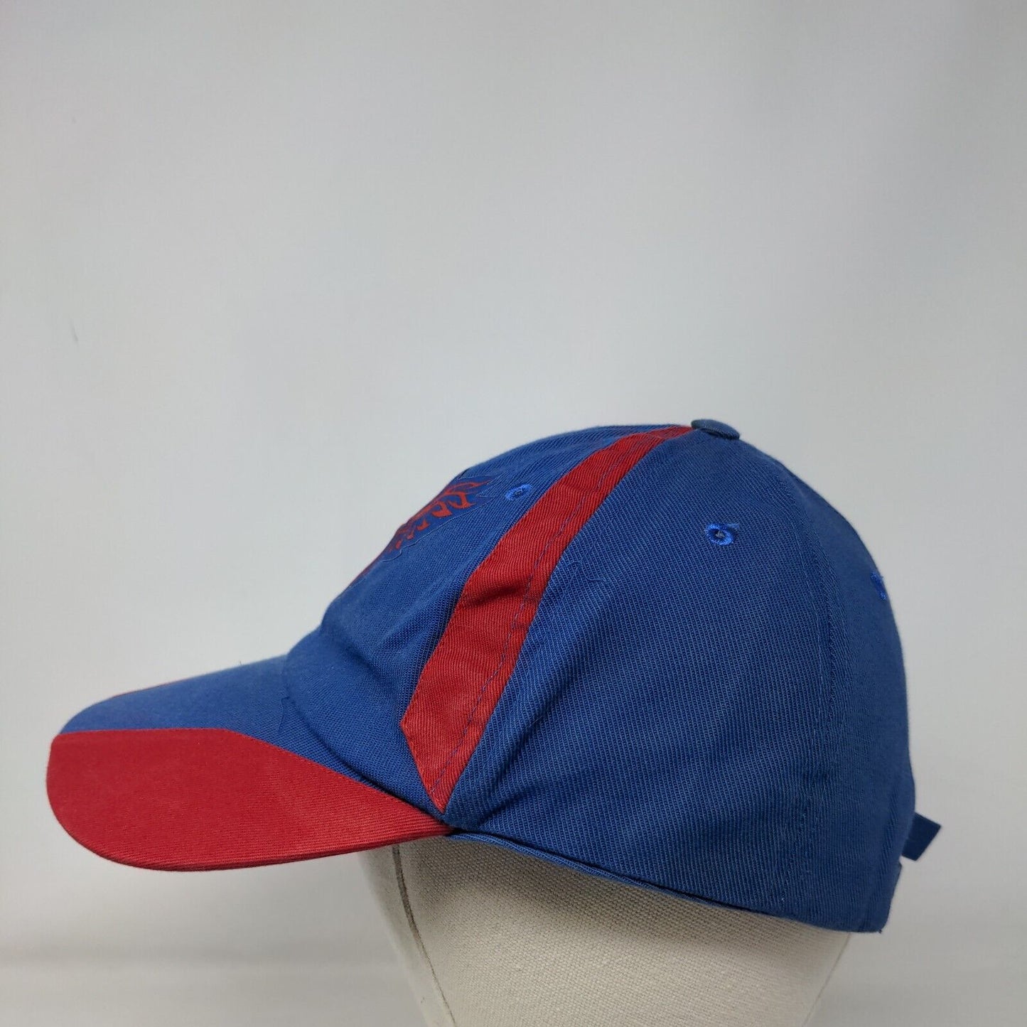 Unbranded Slideback Hat Blue One Size Adjustable Vent Holes 6 Panel