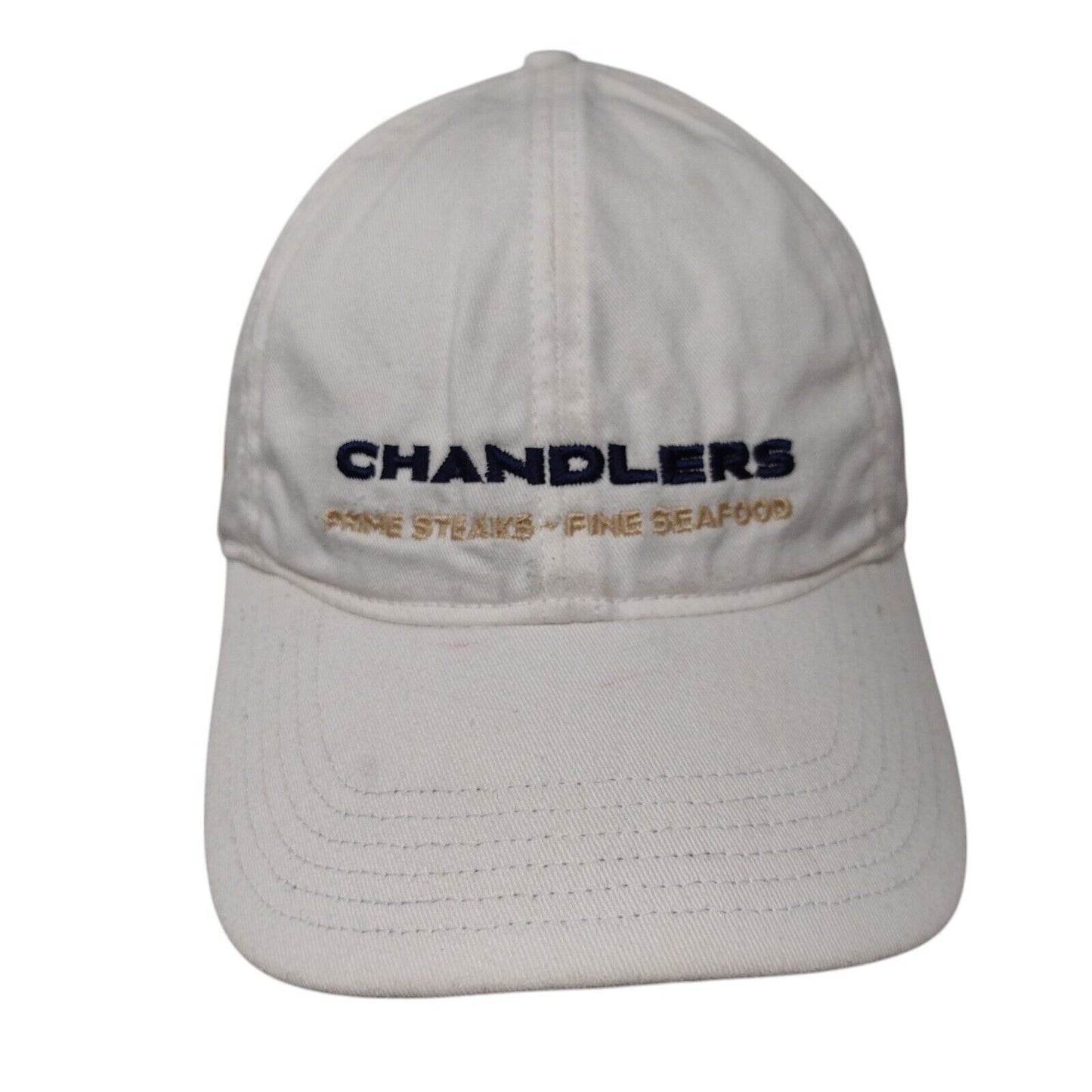 Chandlers Prime Steaks Fine Seafood Slideback Hat Cream OS Adjustable Richardson