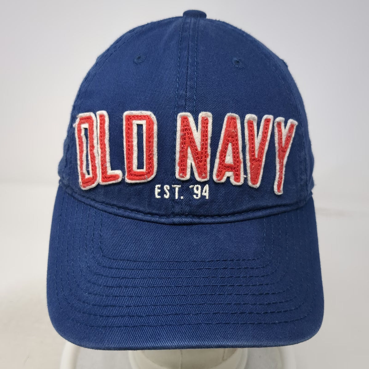 Old Navy Baseball Cap Blue One Size EST 94 Embroidered Cotton Slideback Hat