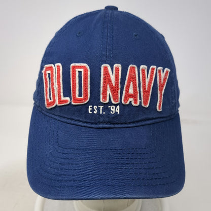 Old Navy Baseball Cap Blue One Size EST 94 Embroidered Cotton Slideback Hat