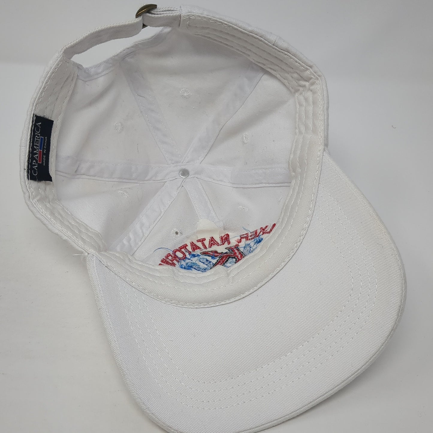 Walker Natatorium Kirkwood Est 2015 Baseball Cap White OS Adjustable Cap America