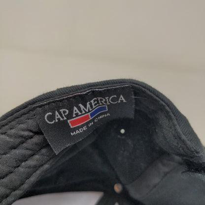 Cap America Men's Strapback Hat Black Lowe's Pro Embroidered Logo