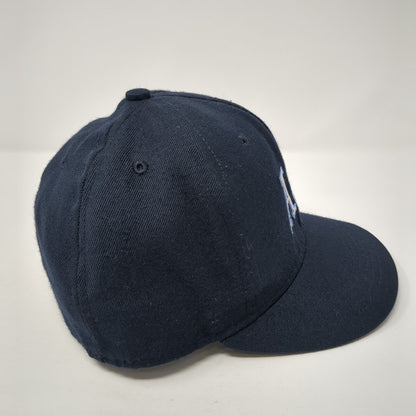 ASA 01 Fitted Hat Blue 6 7/8 Embroidered Solid 6 Panel Roxxi Outdoor