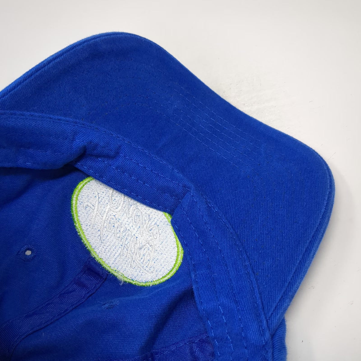 Blue Baseball Cap One Size Healthy Ones Heart Logo Green White Adjustable Hat