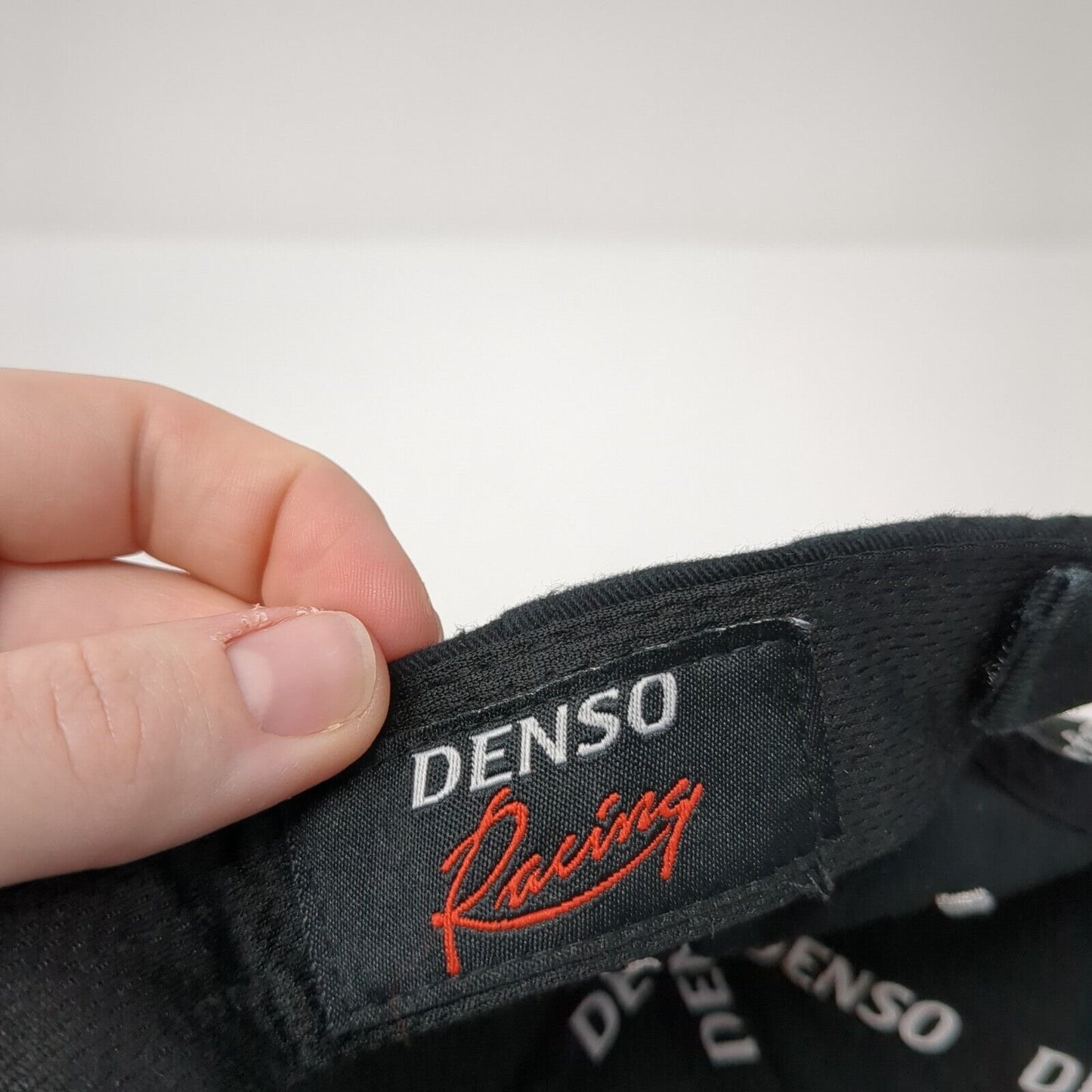 Denso Racing Auto Parts Strapback Hat Black OS Adjustable Embroidered Cotton