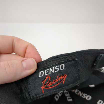 Denso Racing Auto Parts Strapback Hat Black OS Adjustable Embroidered Cotton