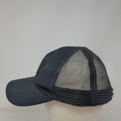 USA Flag Snapback Trucker Hat Black OSFM Mesh Back Patriotic Highland Tactical
