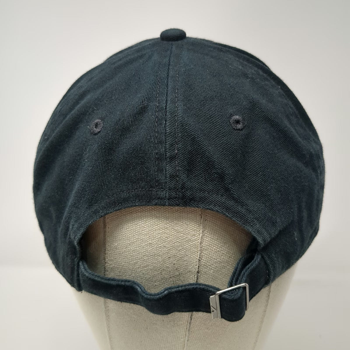 Nike Baseball Cap Black L Slideback Strap Embroidered Swoosh Logo Cotton Hat