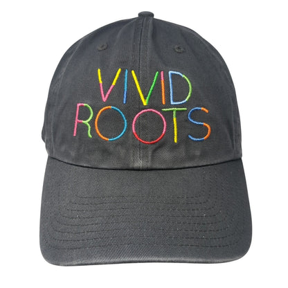 Vivid Roots Slideback Hat Gray One Size Adjustable Embroidered '47