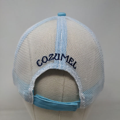 Ron Jon Surf Shop Cozumel Strapback Trucker Hat Blue OSFM Adjustable Mesh Back