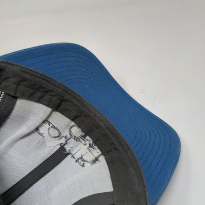 Country Cred Snapback Mesh Back Trucker Hat Blue One Size Embroidered