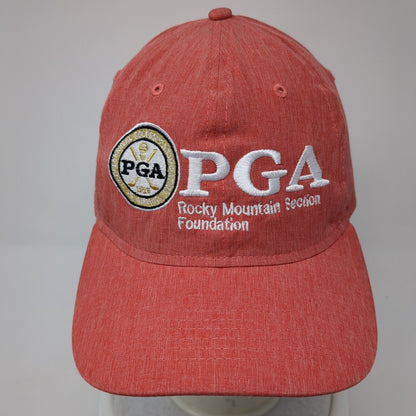PGA Rocky Mountain Section Foundation Strapback Hat Pink OS Adjustable Legendary