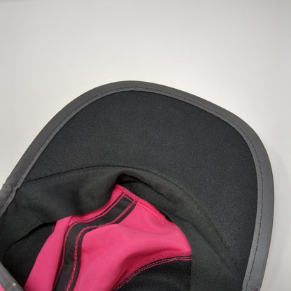 Asics Strapback Hat Pink One Size Adjustable Black Trim Running Outdoor
