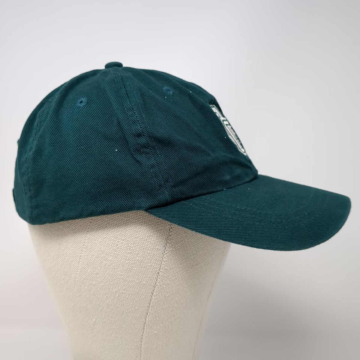 Fahrenheit Baseball Cap Green One Size CC Embroidered Logo Strapback Cotton Hat