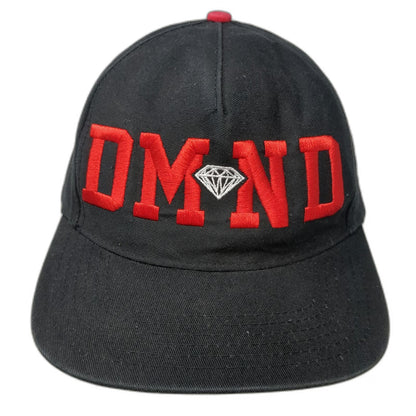 Diamond Supply Co 5 Panel Hat Black One Size Green Underbrim Snapback DMND Flat
